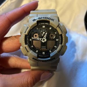 G shock watch tan